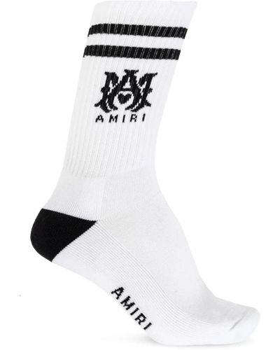 Amiri Socken mit logo - Weiß