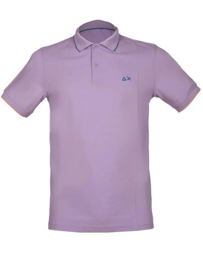 Sun 68 Polo Shirts - Purple