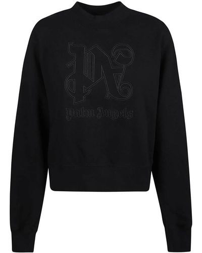 Palm Angels Monogram statement sweatshirt - Nero