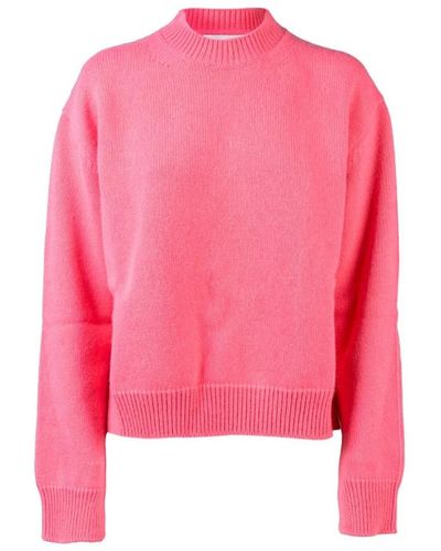Laneus Round-Neck Knitwear - Pink