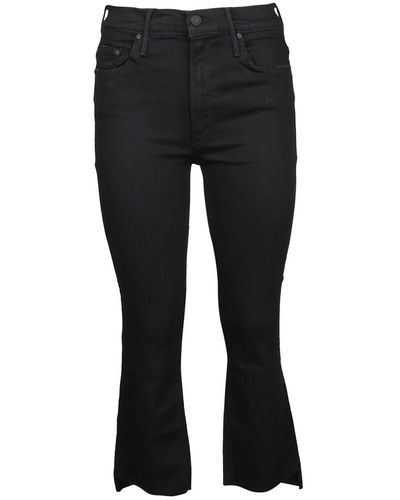 Mother Cropped Jeans - Black