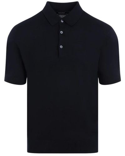 Zegna Polo Shirts - Black