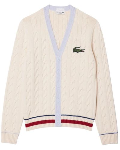 Lacoste Suéteres elegantes para hombres y mujeres - Blanco