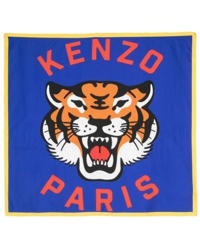KENZO Silky scarves - Blu