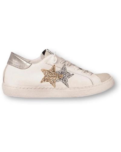 2Star Sneakers basse bianco-ghiaccio-oro-argento - Rosa