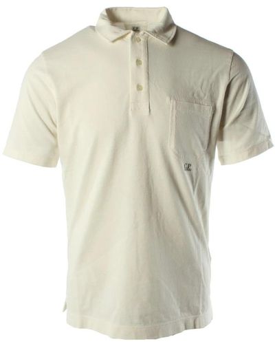 C.P. Company Polo Shirts - Natural