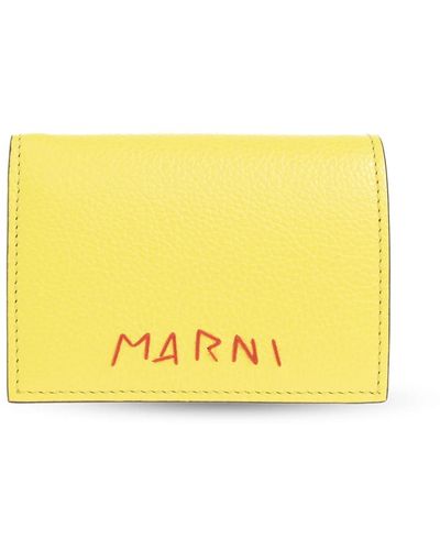 Marni Geldbörse mit logo - Gelb