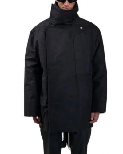 Rick Owens Schwarzer oversize parka poncho