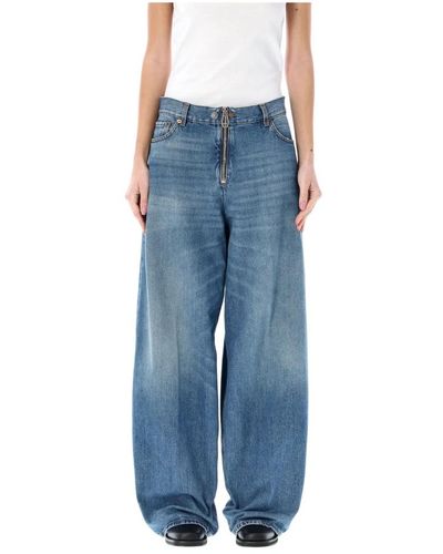 Haikure Bethany jeans con cremallera - Azul