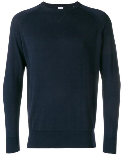 Aspesi Dunkelblaues baumwoll-sweatshirt