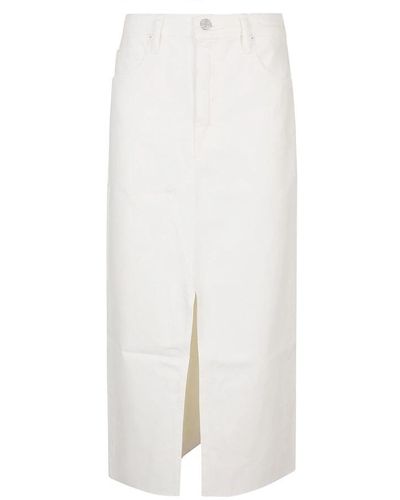 FRAME Midi Skirts - White