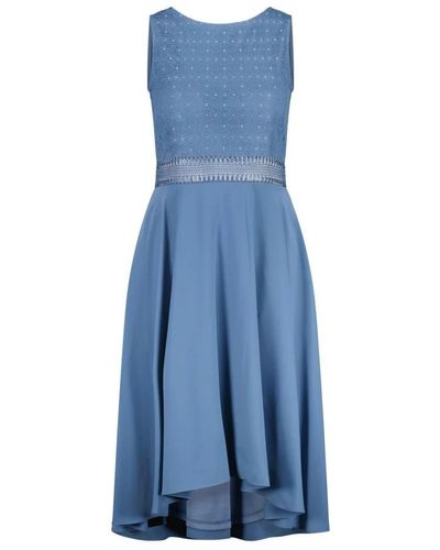Vera Mont Vestido de cóctel de encaje a-line - Azul