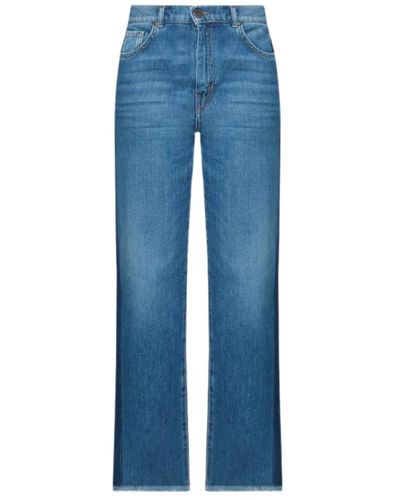 Weekend by Maxmara Jeans > straight jeans - Bleu
