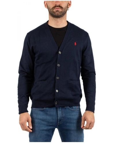 Ralph Lauren Cardigan maglione uomo - Blu