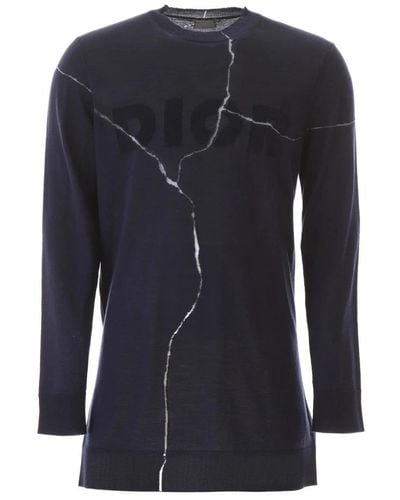Dior Asymmetrical Sweater - Blue