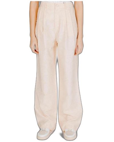 Desigual Wide Trousers - Natural