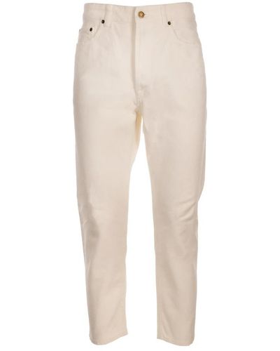 Golden Goose Straight Trousers - Natural