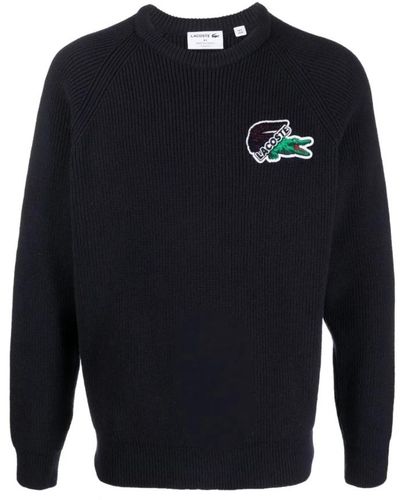 Lacoste Maglione in lana holiday icons - Blu