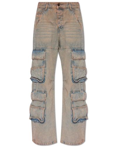 DIESEL Jeans > wide jeans - Gris
