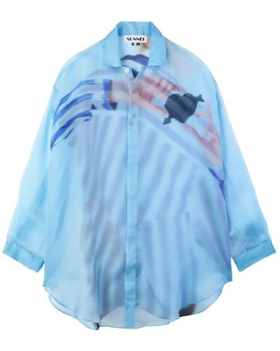 Sunnei Blouses & shirts > shirts - Bleu