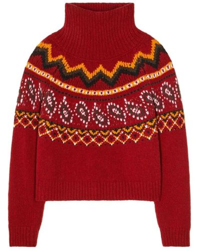 Alanui Fire multi sweater - Rot