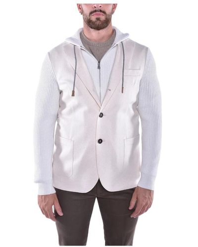 Eleventy Jackets > light jackets - Blanc