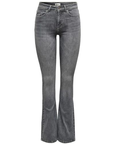 ONLY E Flared Jeans für Frauen - Grau