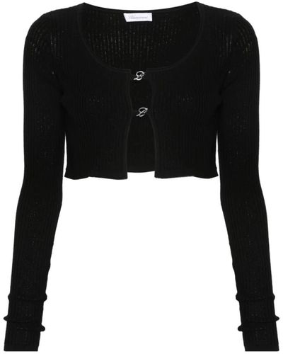 Blumarine Schwarze cardigan pullover,schwarzer cardigan pullover