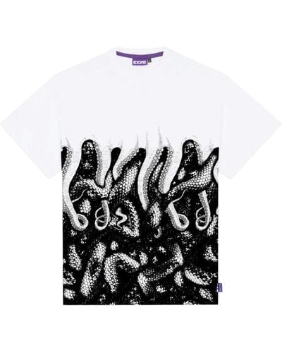 Octopus T-shirt a maniche corte distintiva - Nero
