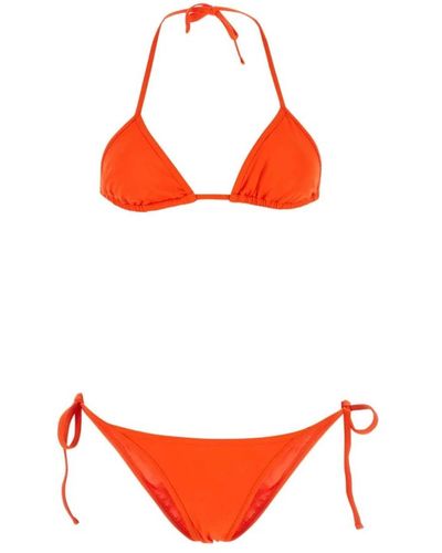 The Attico Fluo stretch bikini - Orange