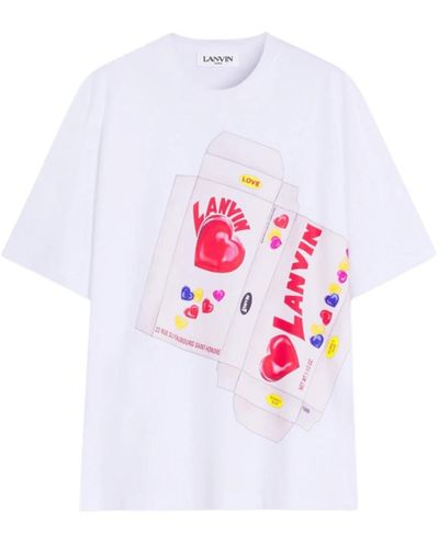 Lanvin Bonbon-print t-shirt - Weiß