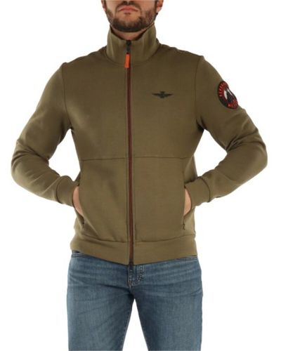 Aeronautica Militare Felpe con zip - Verde