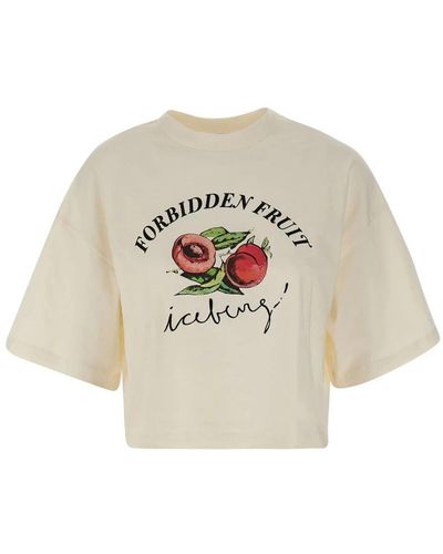 Iceberg T-shirt mit forbidden fruit print - Natur