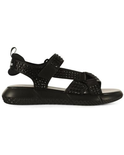 Elena Iachi Flat Sandals - Black