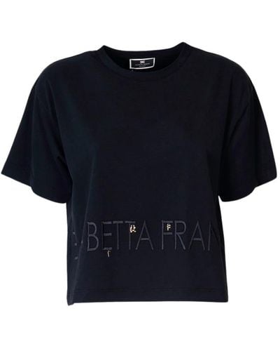 Elisabetta Franchi Tops > t-shirts - Noir