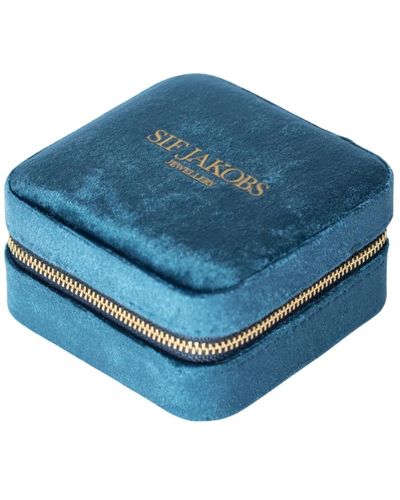 Sif Jakobs Jewellery Elegante scatola portagioie da viaggio - Blu