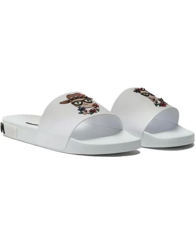 Dolce & Gabbana Shoes > flip flops & sliders > sliders - Gris