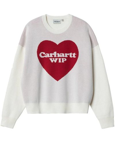 Carhartt Maglione donna cuore - Bianco