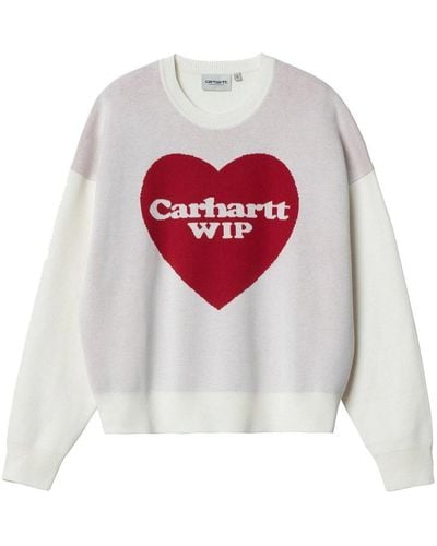 Carhartt Herz pullover - Weiß
