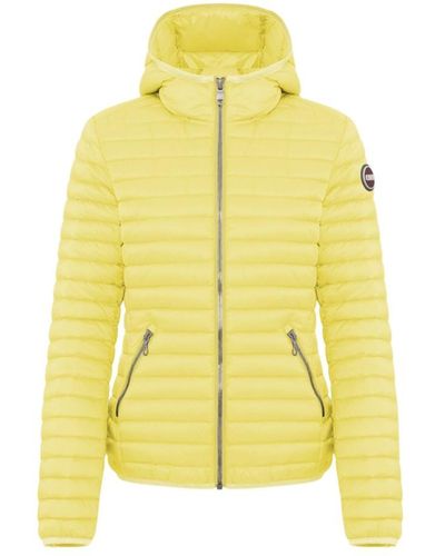 Colmar Fitted down jacket with hood - Giallo