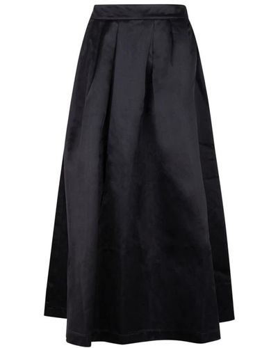 SELECTED Falda maxi negra - Negro