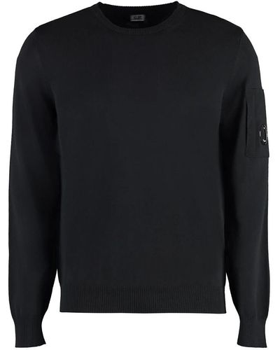 C.P. Company Round-Neck Knitwear - Black