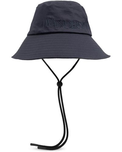 JW Anderson Sombrero con logotipo - Azul