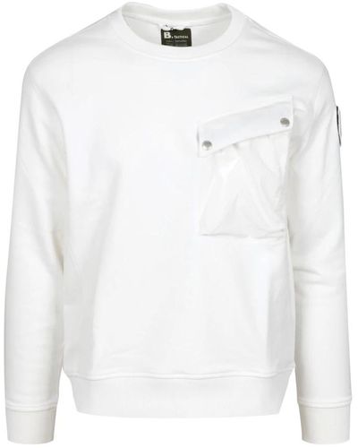 Blauer Sweatshirts - Blanc