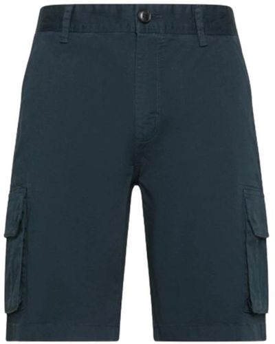 Sun 68 Militär solid navy bermuda shorts - Blau