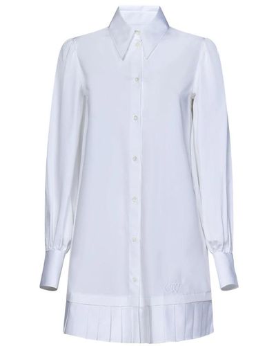 Off-White c/o Virgil Abloh Shirt Dresses - Blue