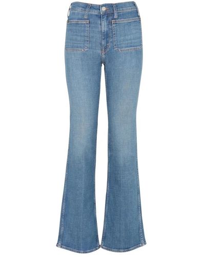 Ralph Lauren Bootcut-jeans mit hoher taille - Blau