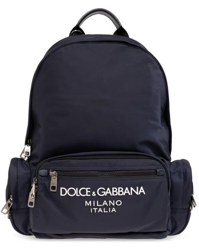 Dolce & Gabbana Zaino con logo - Blu