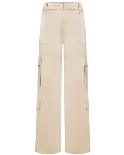 Cambio Wide Trousers - Natural