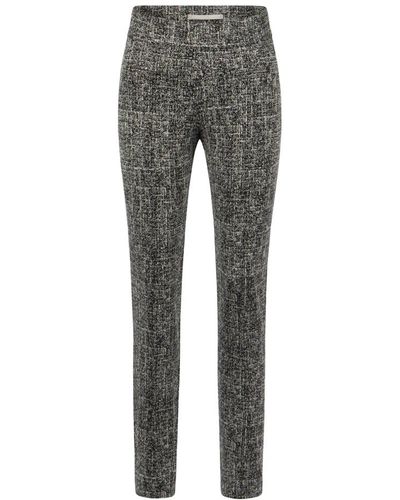 RAFFAELLO ROSSI Elegante leggings mit reißverschlusstaschen - Grau